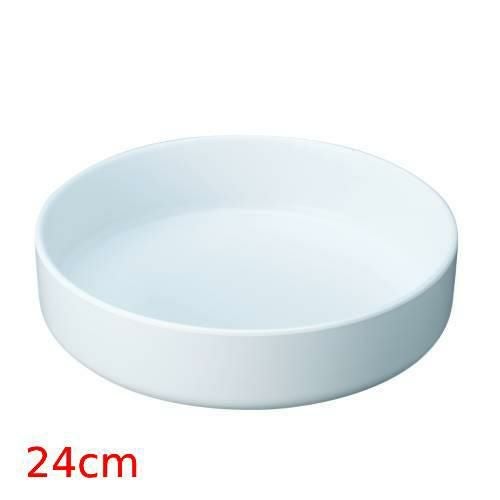 JE メラミンラウンドディッシュ 24cm D469 ホワイト