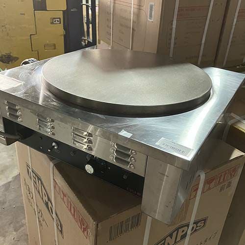 業務用/新品】エイシン 電気 クレープ焼器(一連)EC-2000 幅500×奥行500