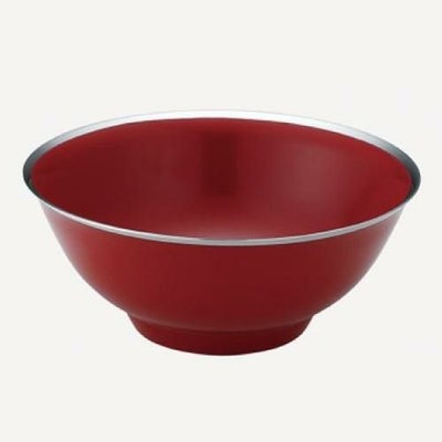 メタル丼 渕磨きタイプ 塗装仕様 赤