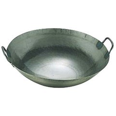 鉄打出広東鍋(取手溶接)36cm