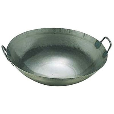 鉄打出広東鍋(取手溶接)36cm