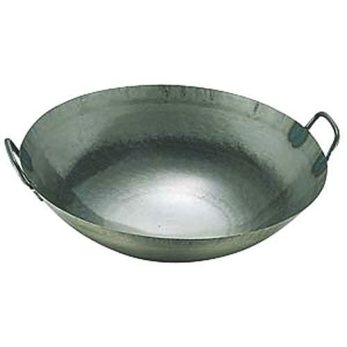 鉄打出広東鍋(取手溶接)39cm