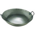 鉄打出広東鍋(取手溶接)42cm