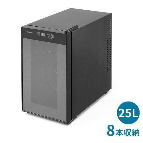 【家庭用/】【アイリス】ワインセラー 25L 8本 IWC-P081A-B ブラック/