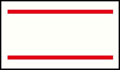 ハンドラベルPB-1用(1000枚×10組)PB-3 無地 赤二本線