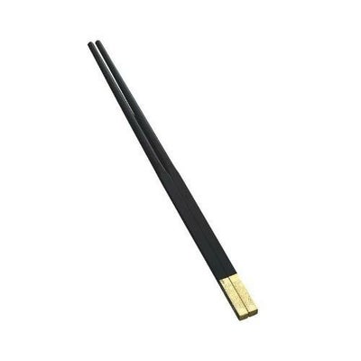 燕舞 黒壇箸 龍 金キャップ 先太タイプ