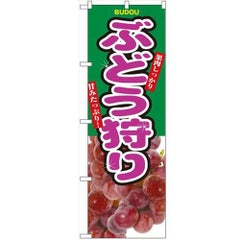 「ぶどう狩り」 のぼり【N】【受注生産品】
