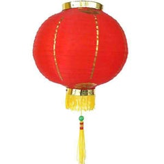 300067R 中華赤提燈 直径40cm ナイロン製