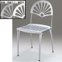 アルミダイキャスト 椅子（室内用イス）座面・背面カラー：シルバー・ホワイト※選択可 脚部鏡面仕上げ 幅440×奥行480×高さ830×座面高さ450 品番：SS-300