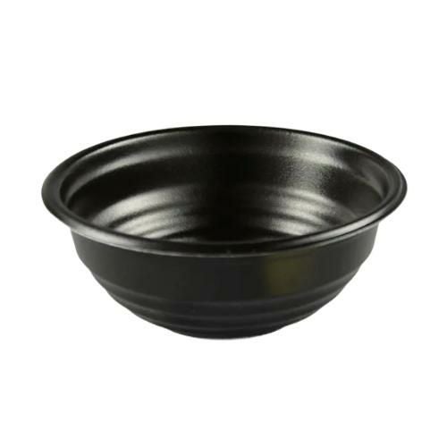 どんぶり容器 パックスタイル 耐熱どんぶり容器 YS丼 D-1 黒(600個入)
