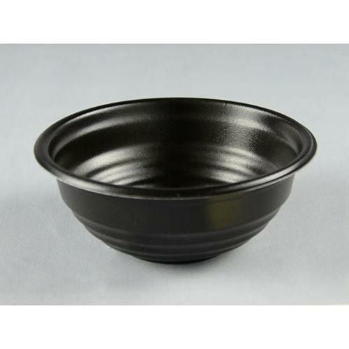 どんぶり容器 パックスタイル 耐熱どんぶり容器 YS丼 D-2 黒(400個入)/※総額15000円以上購入で