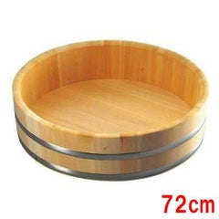 さわら 特上 飯台 ステンタガ底竹巻 72cm 6升