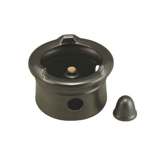 黒釉丸型コンロ アルコール用 高さ125×外径180/小物送料対象商品