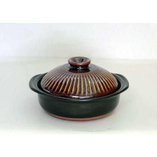 菊花飴釉 6号鍋/M1045