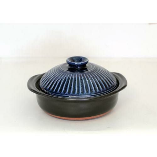 菊花 瑠璃釉 6号鍋/M1055