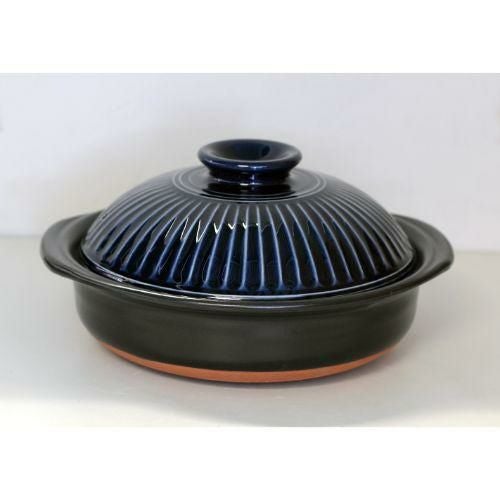 菊花 瑠璃釉 9号鍋/M1058