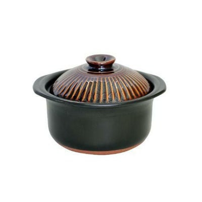 菊花ごはん鍋飴釉 2合炊/M1101