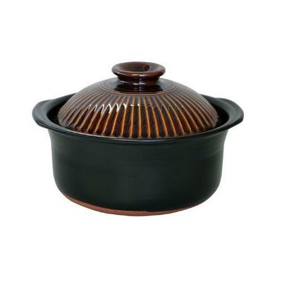 菊花ごはん鍋飴釉 5合炊/M1103