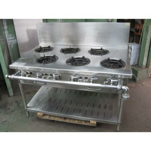 業務用/新品】【コメットカトウ】ガステーブル 5口 XY-12605T 幅1200