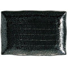 油滴天目 10号長角皿/M1416