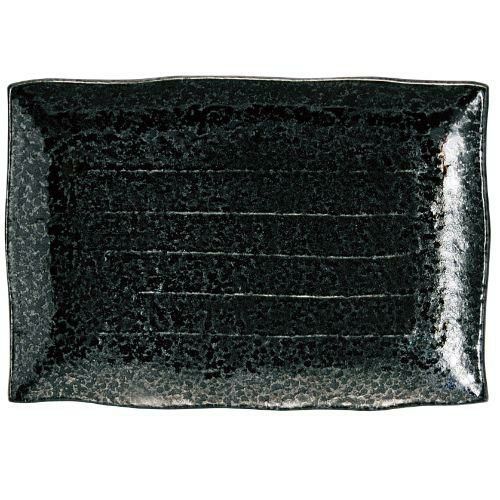 油滴天目 12号長角皿/M1418