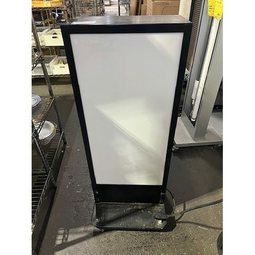 電飾スタンド看板　中古 中古】黒電飾看板 無地 幅400×奥行200×高さ1000 【送料別途見積