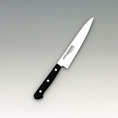 ペティナイフ ツバ無 刃渡り：150mm スタンダード 抗菌PC 堺實光