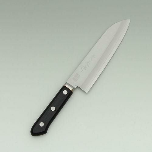 ネット限定】三徳包丁 ツバ付 刃渡り：165mm ST580 堺實光 【送料別