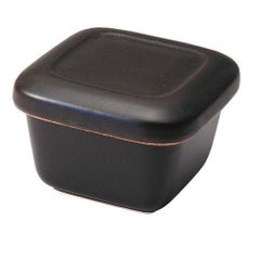 黒マット角耐熱おひつ(1膳用)/M4818