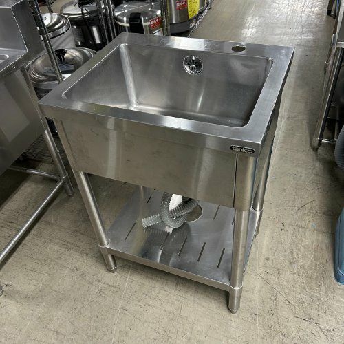 中古】一槽シンク BGなし タニコー 幅550×奥行450×高さ800 【送料別途 