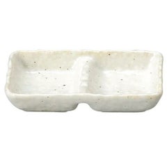 【新粉引 石目2品盛】連皿 高さ25mm×長径:140・短径:80【業務用】【グループB】【プロ用】【まとめ買い商品】