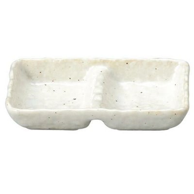 【新粉引 石目2品盛】連皿 高さ25mm×長径:140・短径:80【業務用】【グループB】【プロ用】【まとめ買い商品】