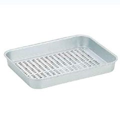 アルマイト 穴付 大型 角バット クィーン QW-50