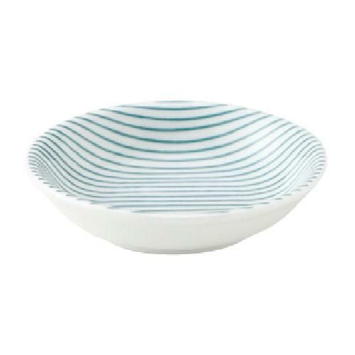 細縞 8cm浅ボウル 緑【まとめ買い商品】