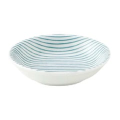 細縞 8cm浅ボウル 緑【まとめ買い商品】