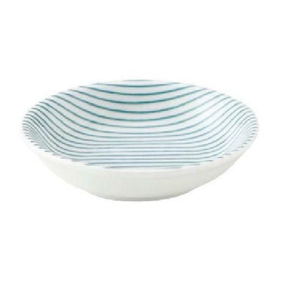 細縞 8cm浅ボウル 緑【まとめ買い商品】
