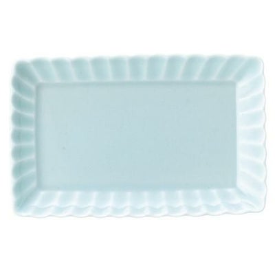 かすみ 青白 17cm長角皿【まとめ買い商品】