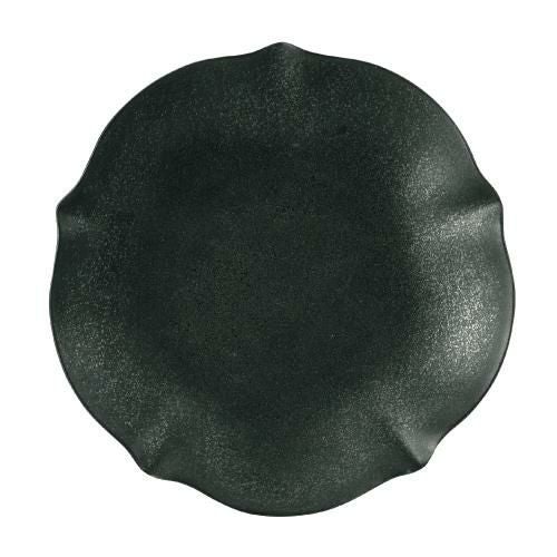 花笑み 黒化粧 20cm丸皿【まとめ買い商品】