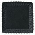 かすみ 黒 13.5cm正角皿【まとめ買い商品】