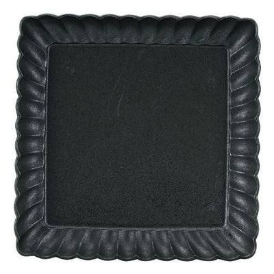 かすみ 黒 17cm正角皿【まとめ買い商品】
