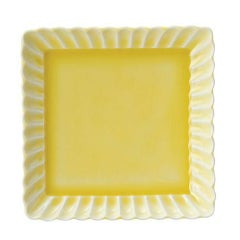 かすみ イエロー 13.5cm正角皿【まとめ買い商品】