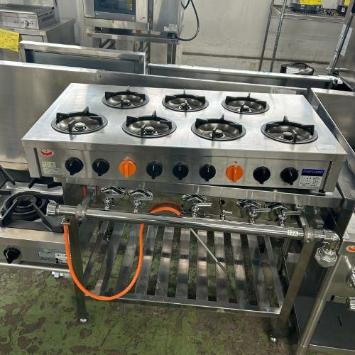 マルゼン　5口ガステーブルコンロ　M-605B プロパン用 中古厨房機器 販売・買取の大阪厨房本舗/マルゼン 5口ガステーブル