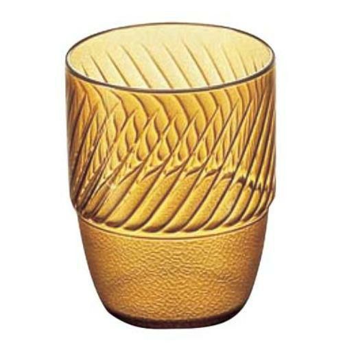 コップ筋入 PC-22 アンバー ポリカーボネイト