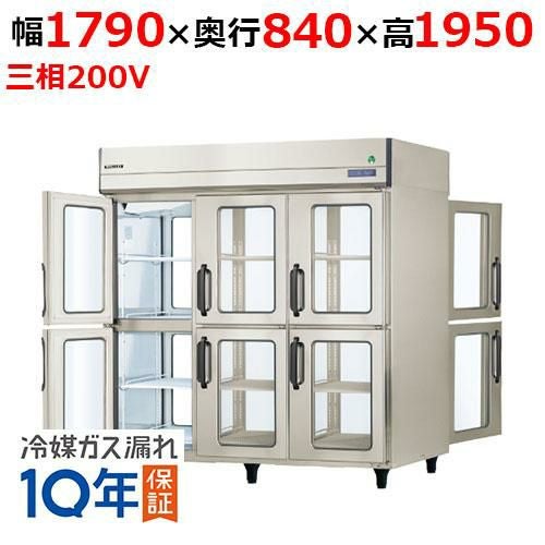 GPD-180RDX-G(旧：GPD-180RMD1-G) 【フクシマガリレイ】ノンフロン縦型パススルー冷蔵庫(ガラス扉仕様） 幅1790×奥行840×高さ1950