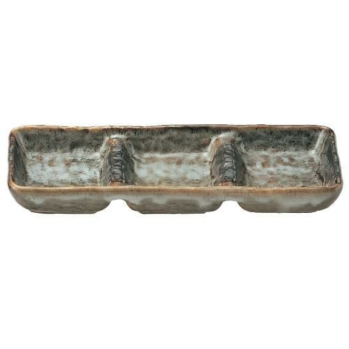 山がすみ 石目3品盛 美濃焼【まとめ買い商品】