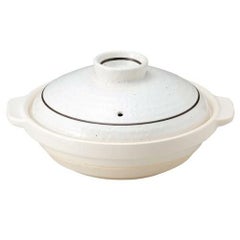耐熱浅鍋 粉引ライン 6号浅鍋【まとめ買い商品】