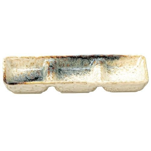 銀河 石目3品盛 美濃焼【まとめ買い商品】