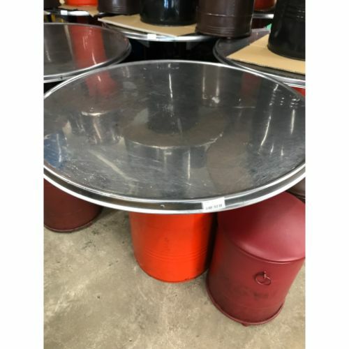 【新生活特価】通常より5,000円引きドラム缶ガラステーブル　給油口（小タイプ） ドラム缶ガラステーブル 特価】通常より5,引きドラム缶ガラステーブル