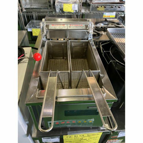 中古】卓上電気式フライヤー ホシザキ FL-13TB 幅350×奥行580×高さ420