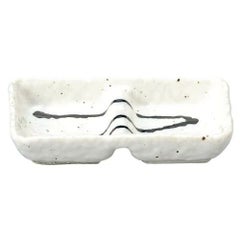 粉引黒ライン 石目2品盛【まとめ買い商品】